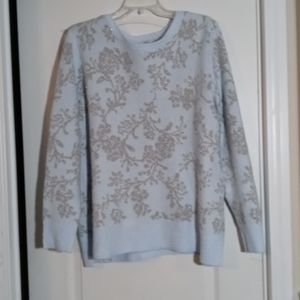 Blue and Silver Sweater